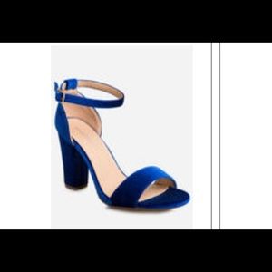 Ashley Stewart Wide Suede chunky heel